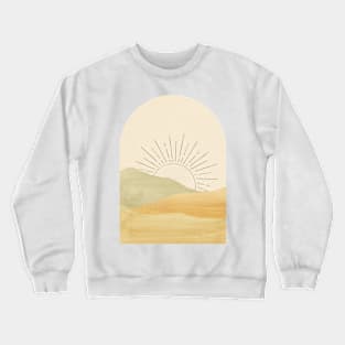 Morning sun in the mountains Crewneck Sweatshirt